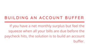 Building an Account Buffer: Budgeting To Stay in the Black