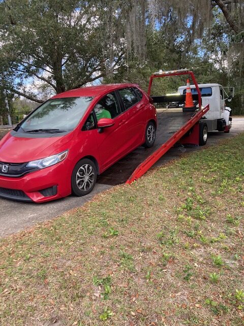 Our car off to the shop, which sparked the discussion of whether we should repair or replace my car for the second time.