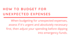 How to Budget for Unexpected Expenses