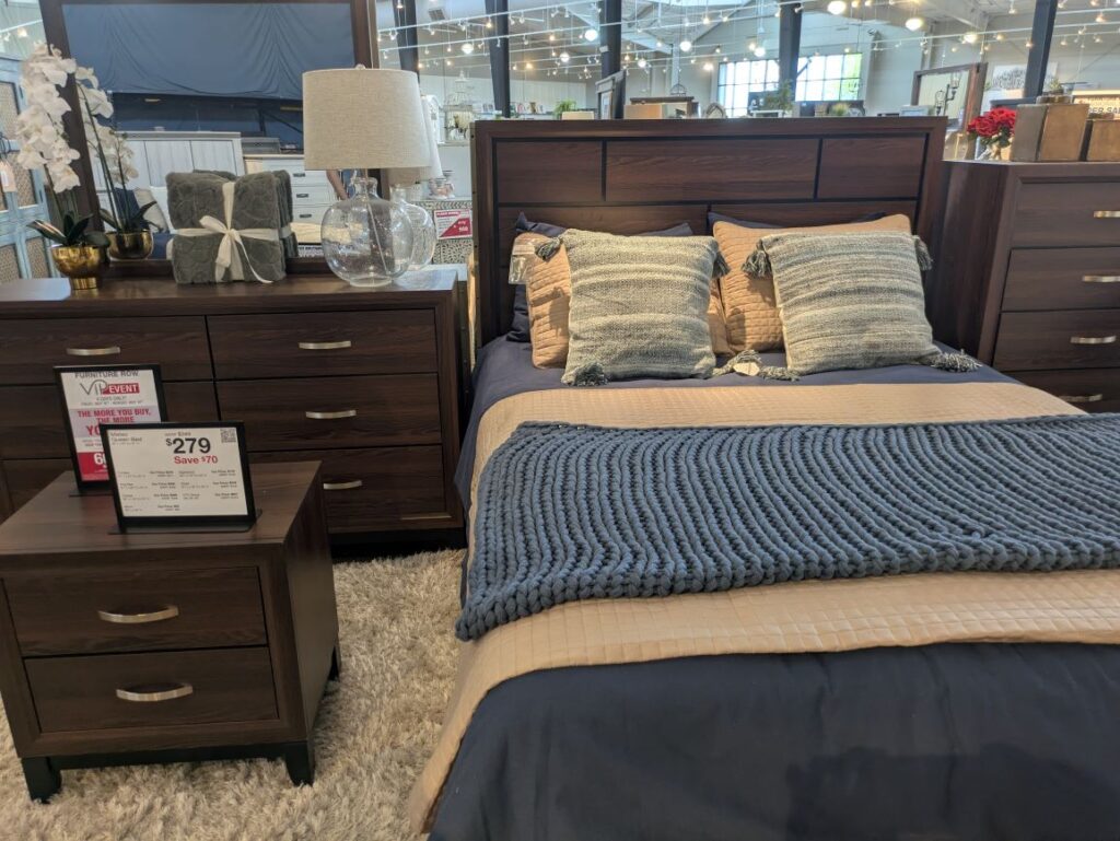 The second bedroom furniture set we needed to decide between, the Mateo.