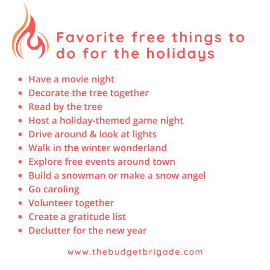 12 of our favorite free things to do for Christmas this holiday season, from reading by the tree to hosting a game night